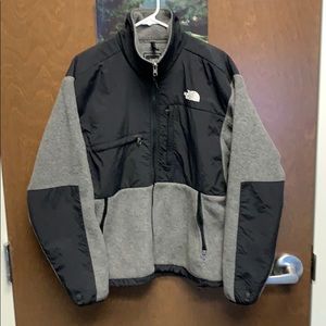Grey The North Face Fleece Denali Jacket, size M.